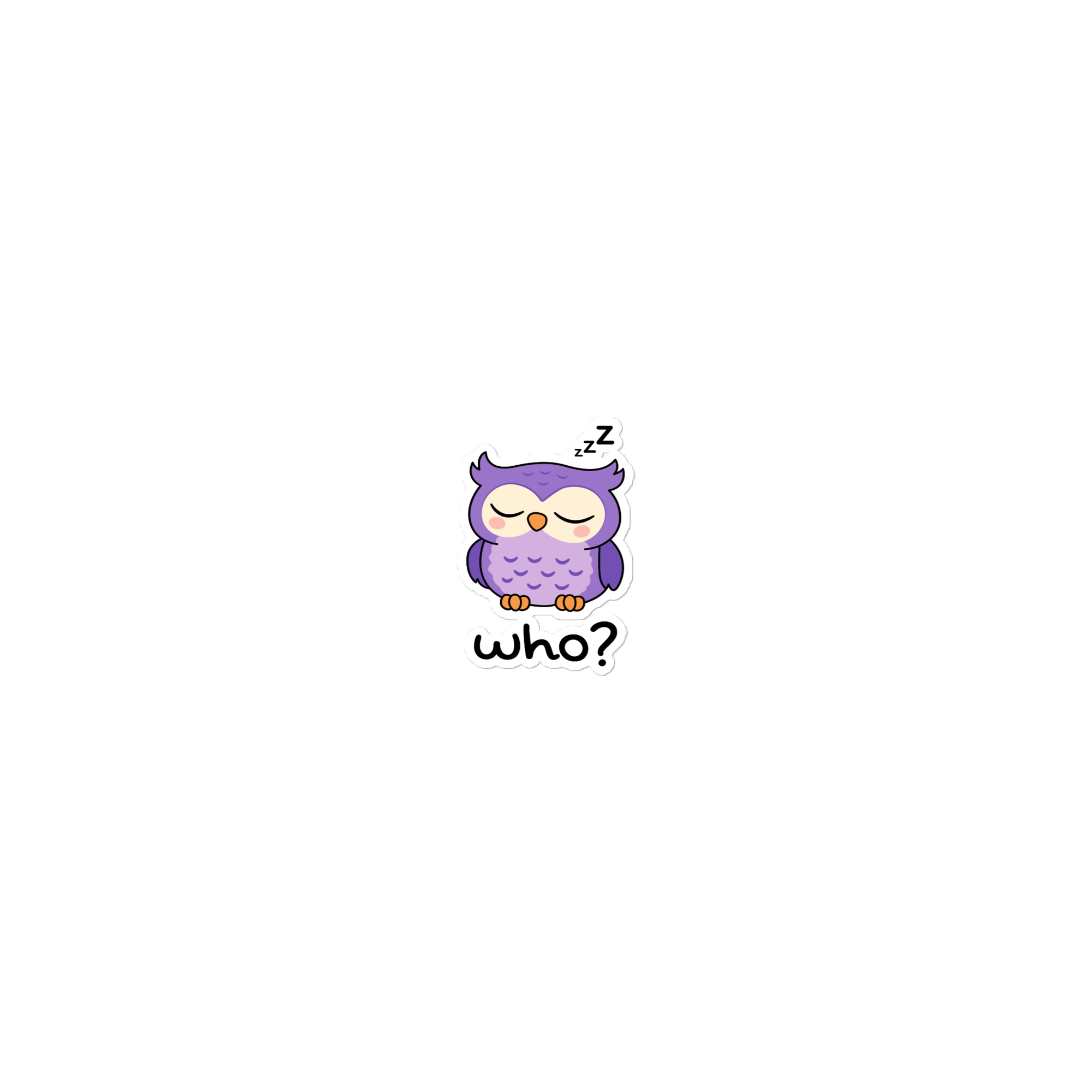 Sleepy Who Sticker, 15 × 3.75 inch size