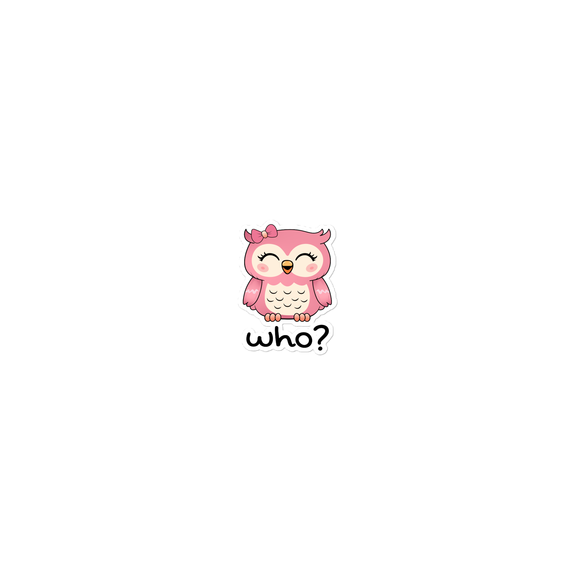 Girly Girl Who Sticker, 15 × 3.75 inch size