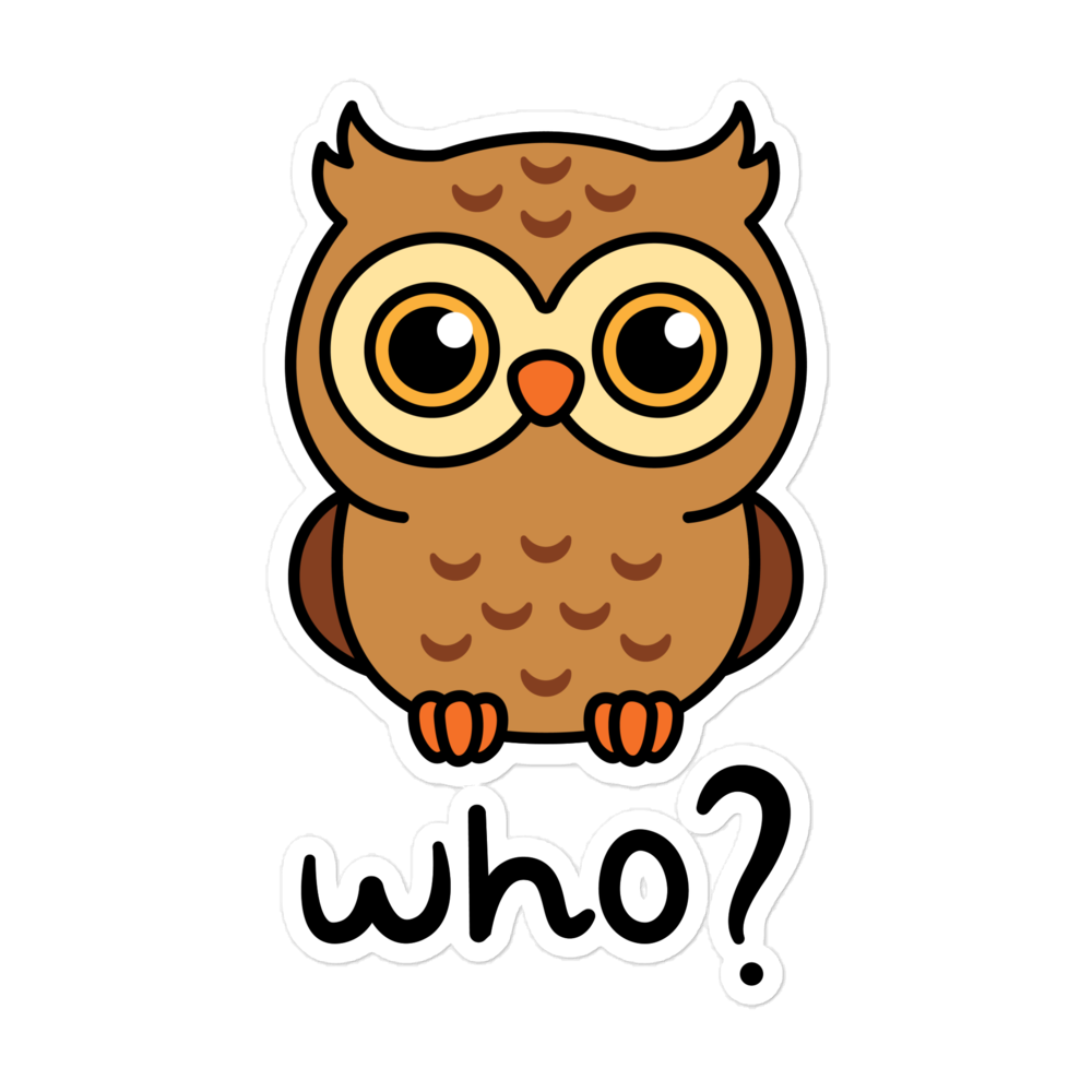 Wholesome Who Sticker, 5.5 × 5.5 inch size