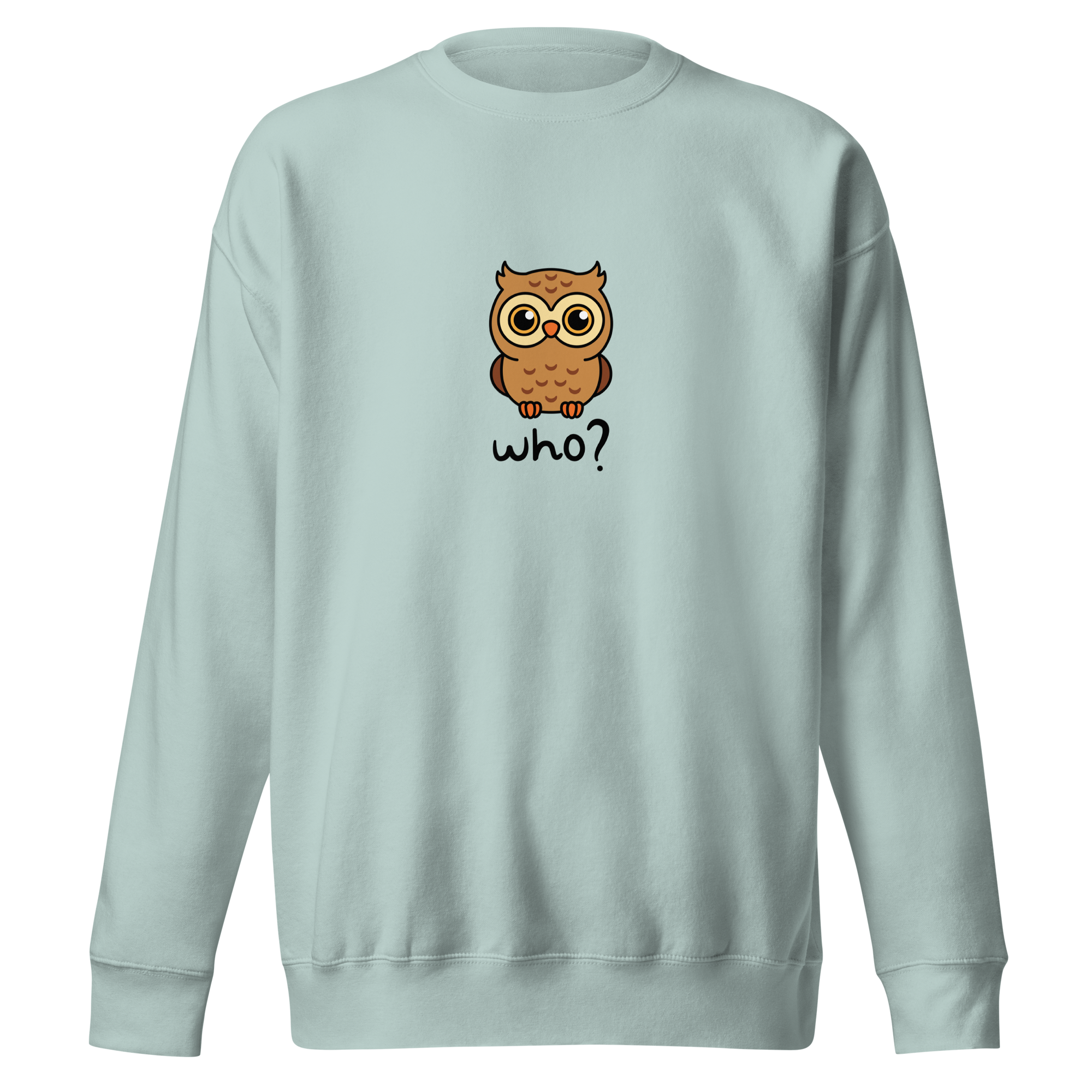 Wholesome Who Nest Crew (Large Print) in Agave, front view