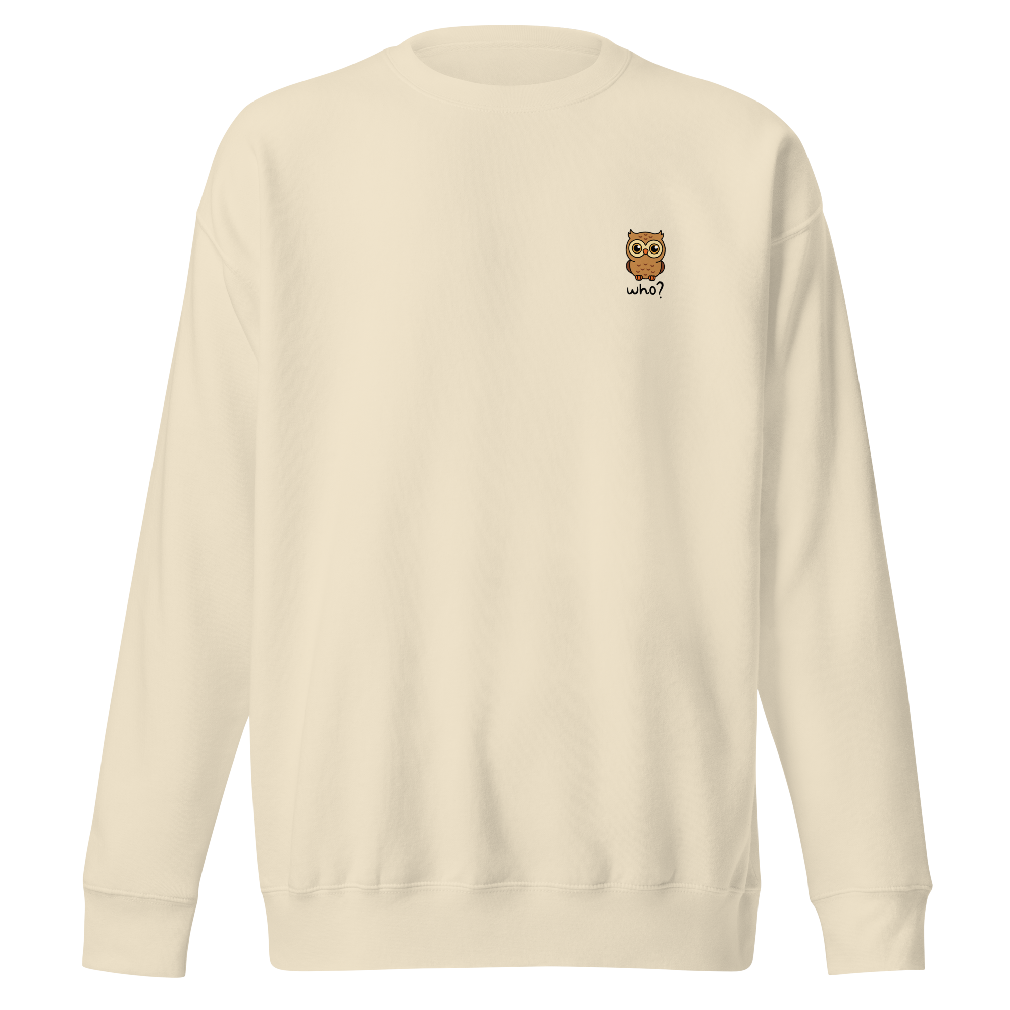Wholesome Who Nest Crew in Bone, front view