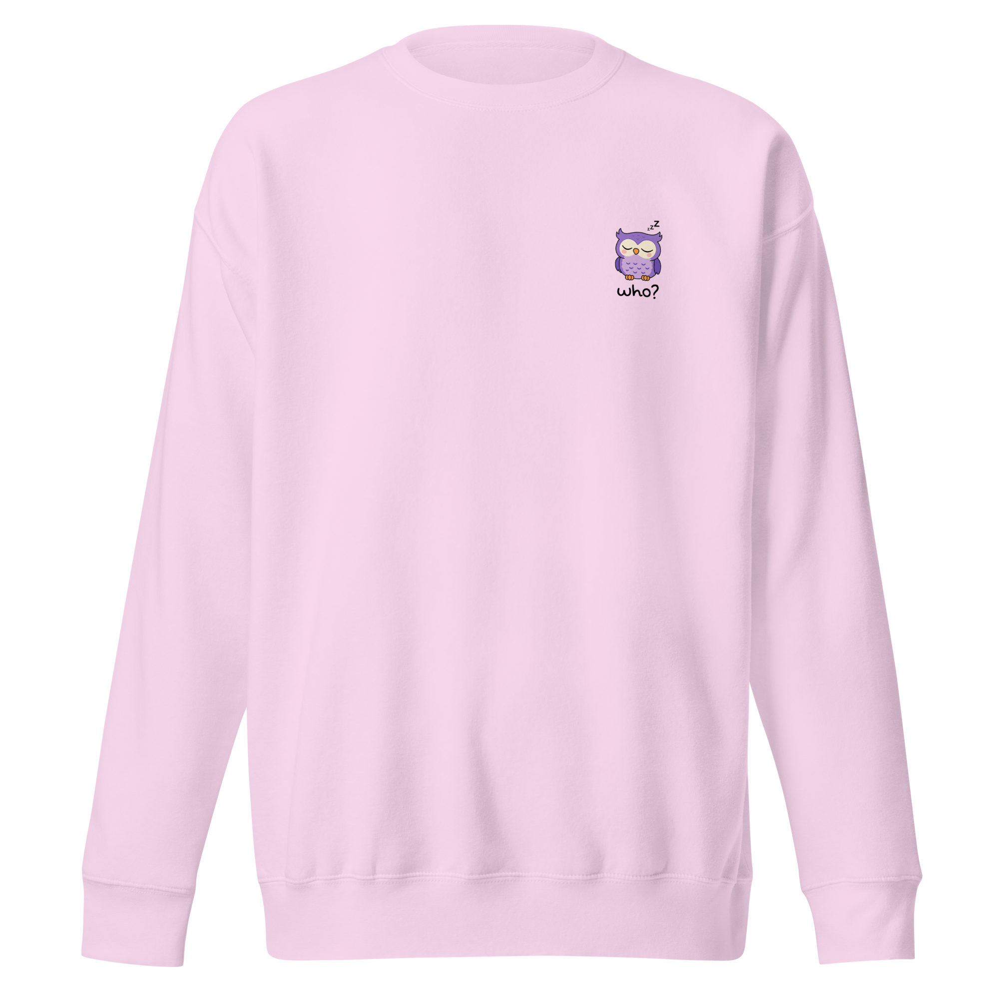 Sleepy Who Nest Crew in Lavender, front view