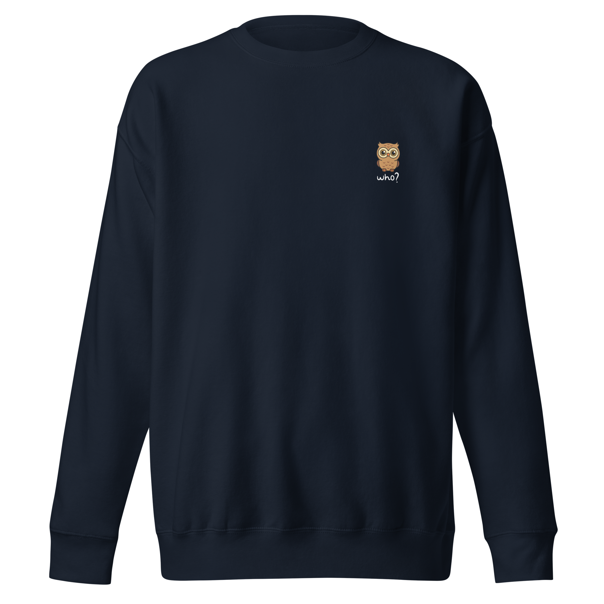 Wholesome Who Nest Crew in Navy Blazer, front view