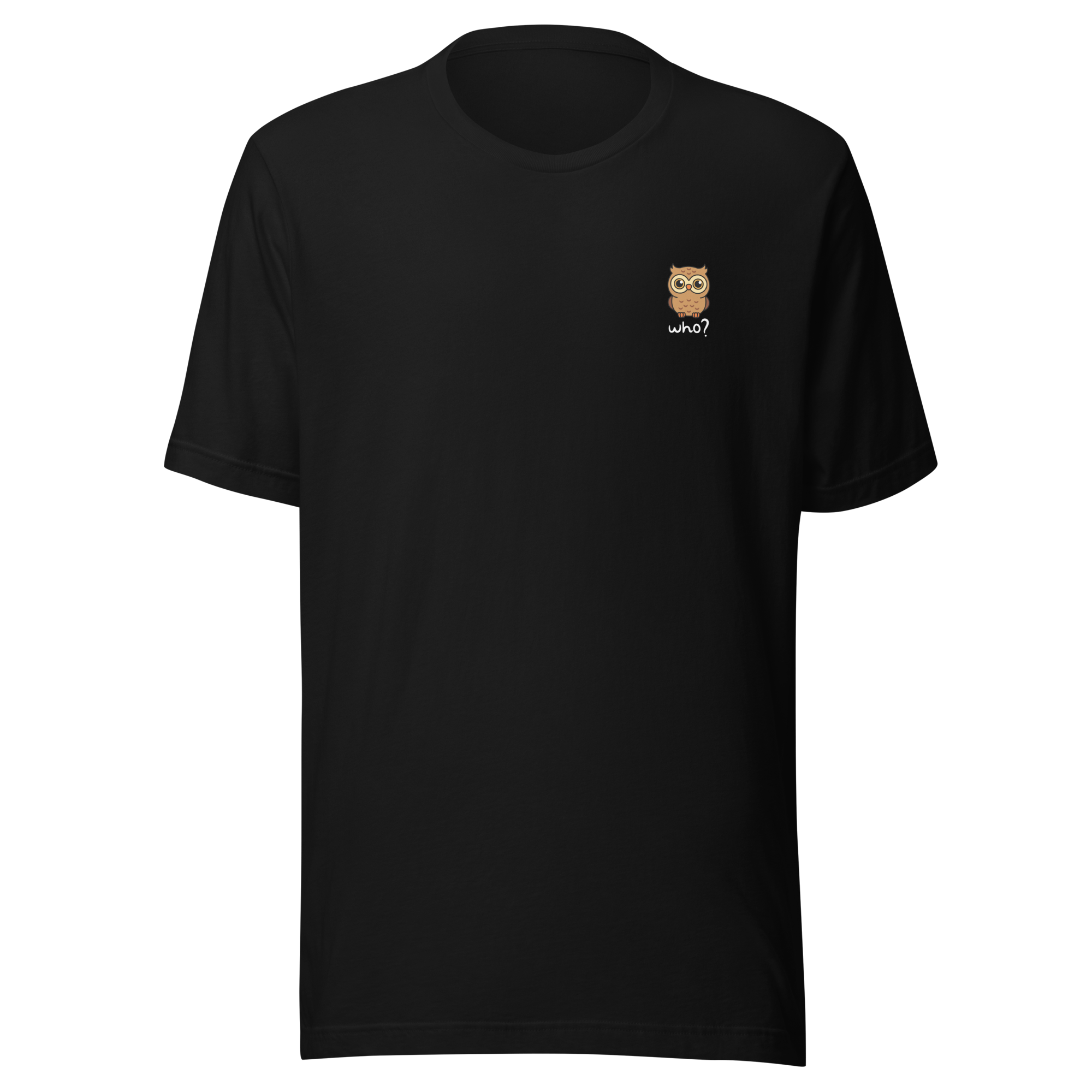 Wholesome Who Nest Tee in Black, front view