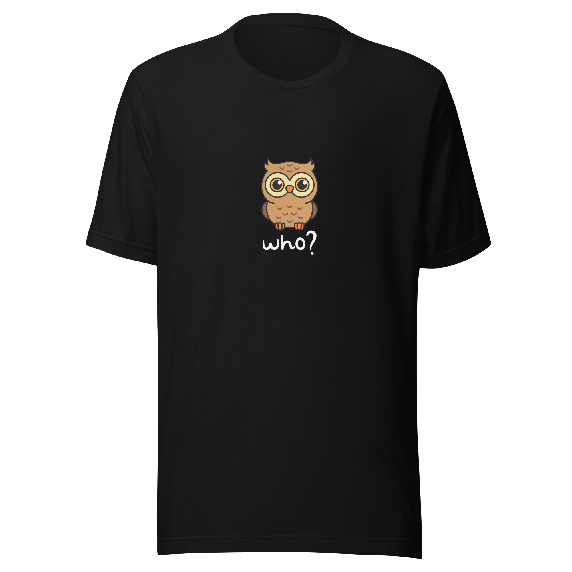 Wholesome Who Nest Tee (Large Print) in Black, front view