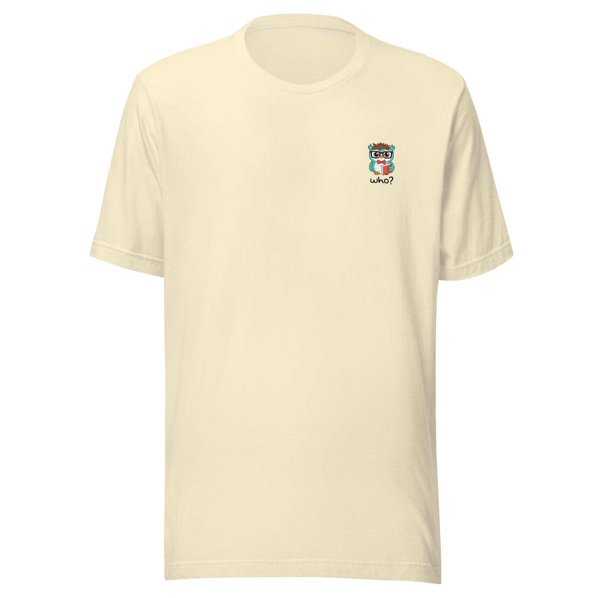 Nerdy Who Nest Tee in Natural, front view