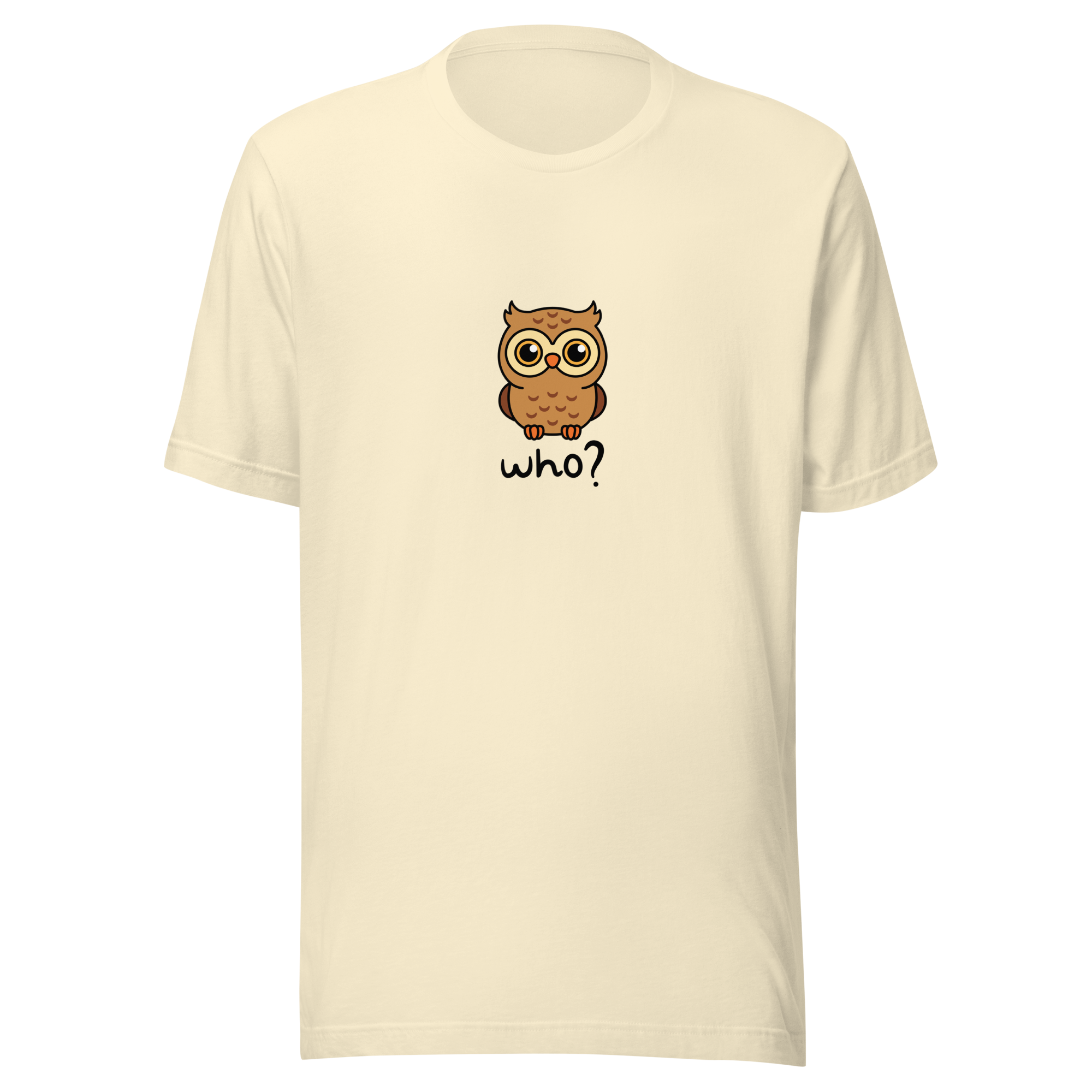Wholesome Who Nest Tee (Large Print) in Natural, front view