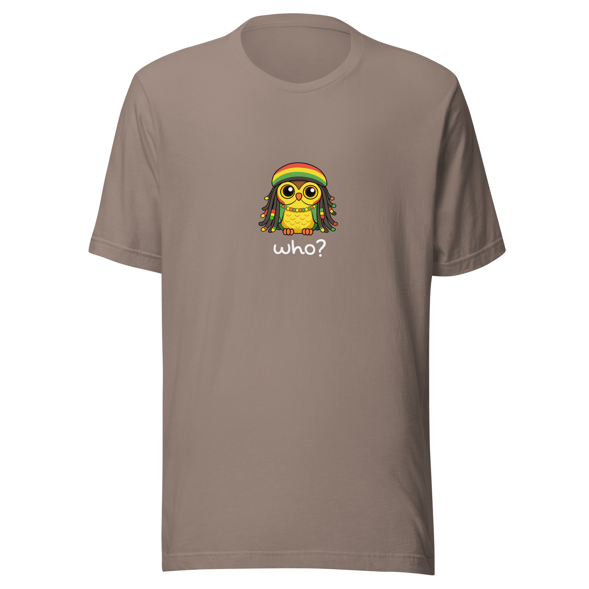 Rasta Who Nest Tee (Large Print) in Pebble, front view