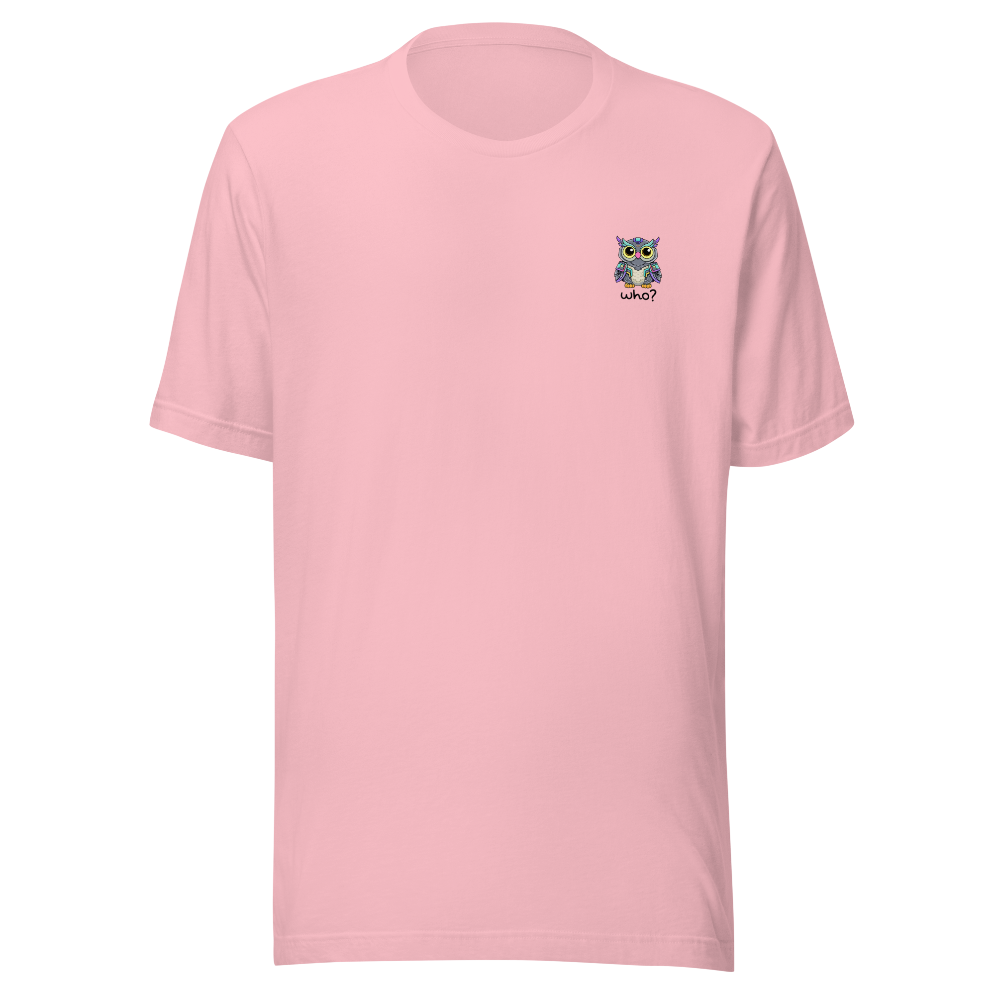 Cyberpunk Who Nest Tee in Pink, front view