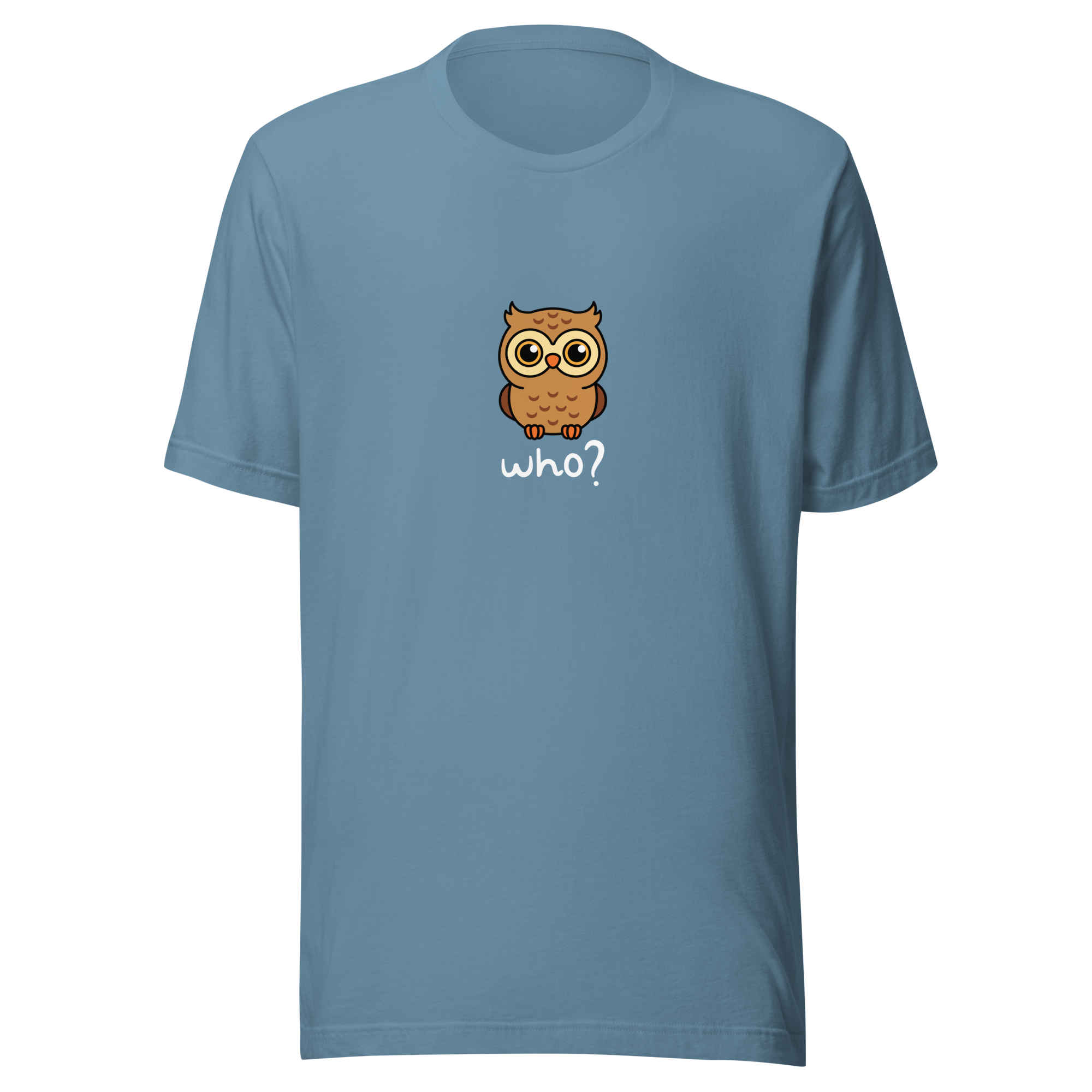 Wholesome Who Nest Tee (Large Print) in Steel Blue, front view