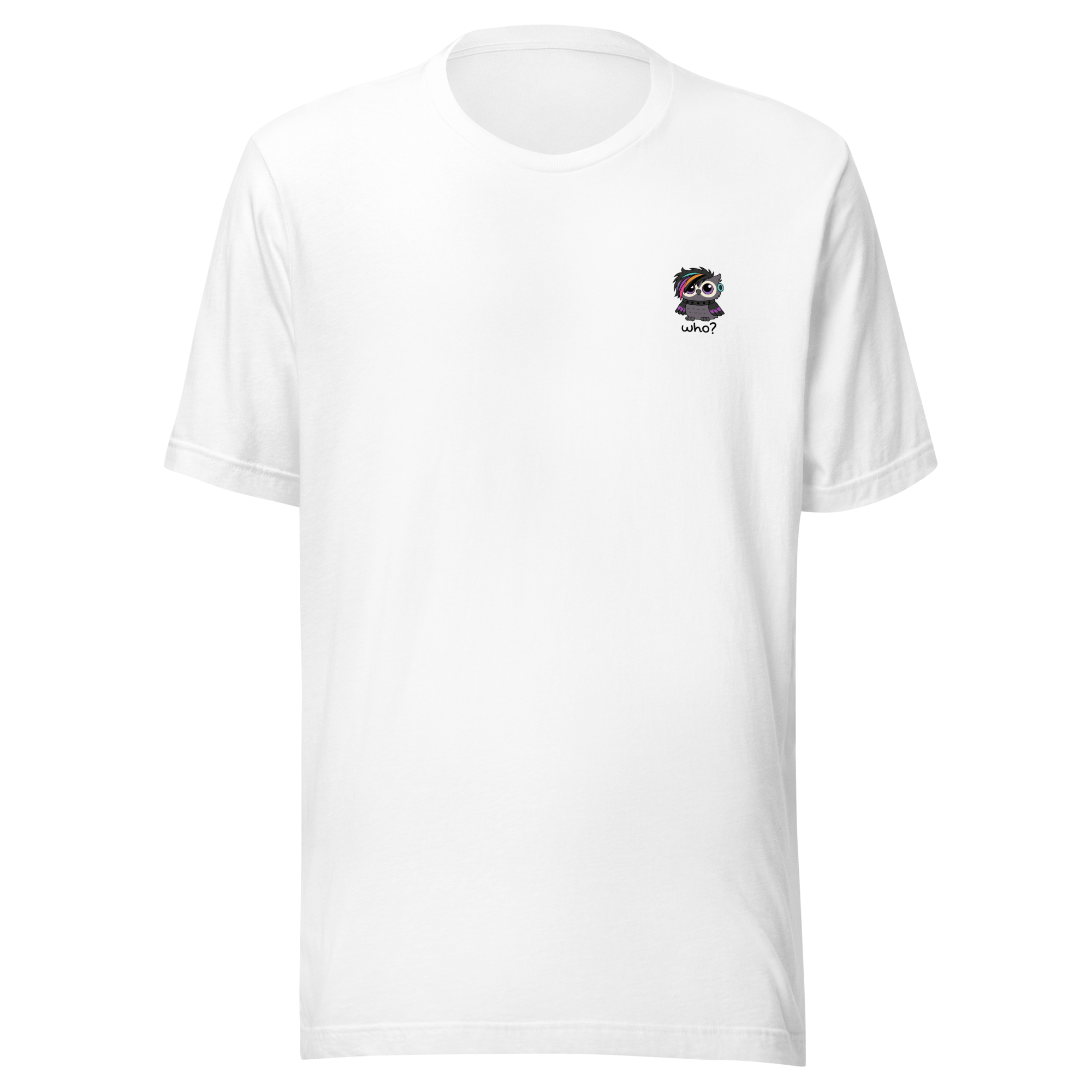 Emo Who Nest Tee in White, front view